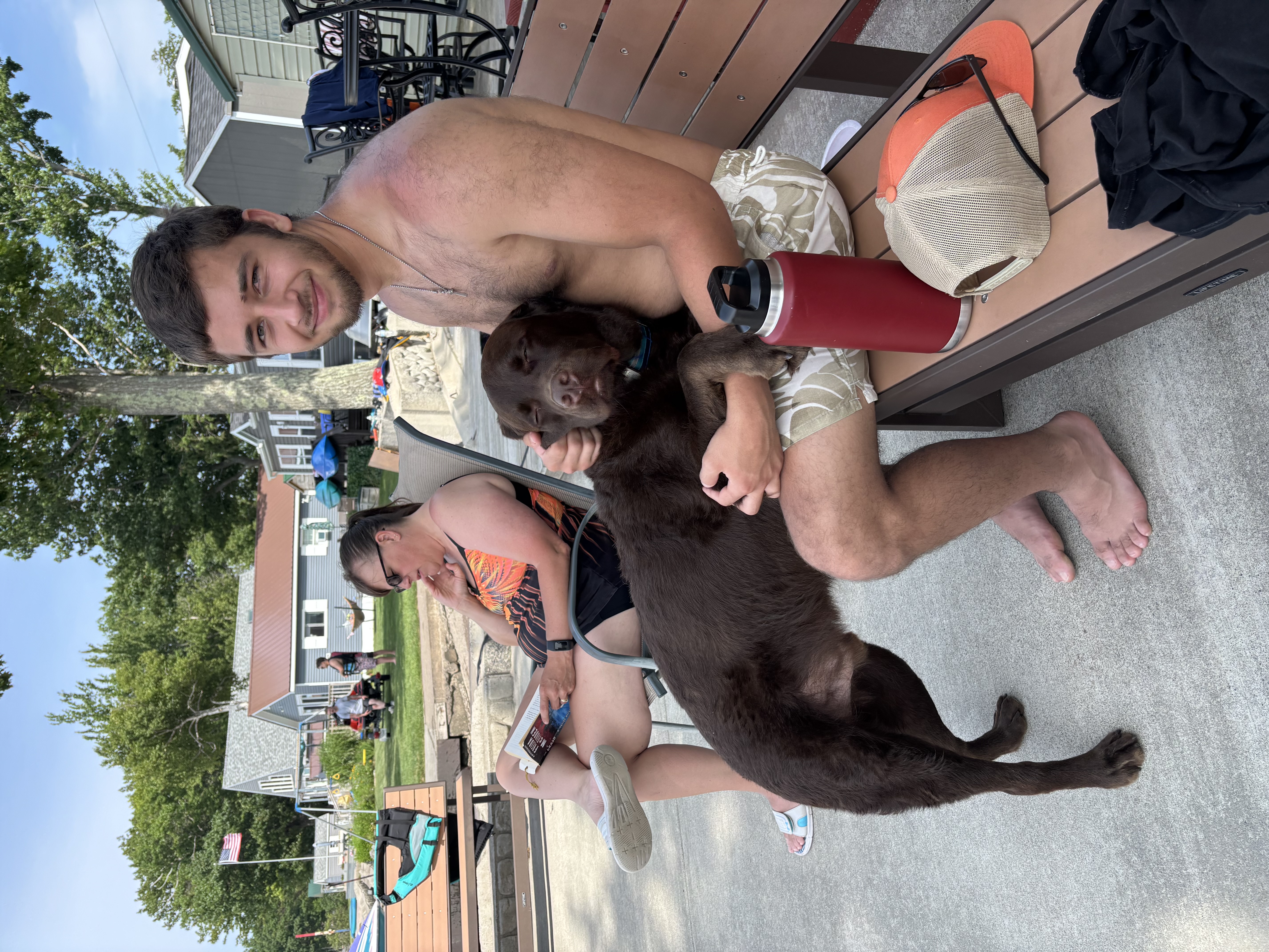 Ed and Hayden hanging out